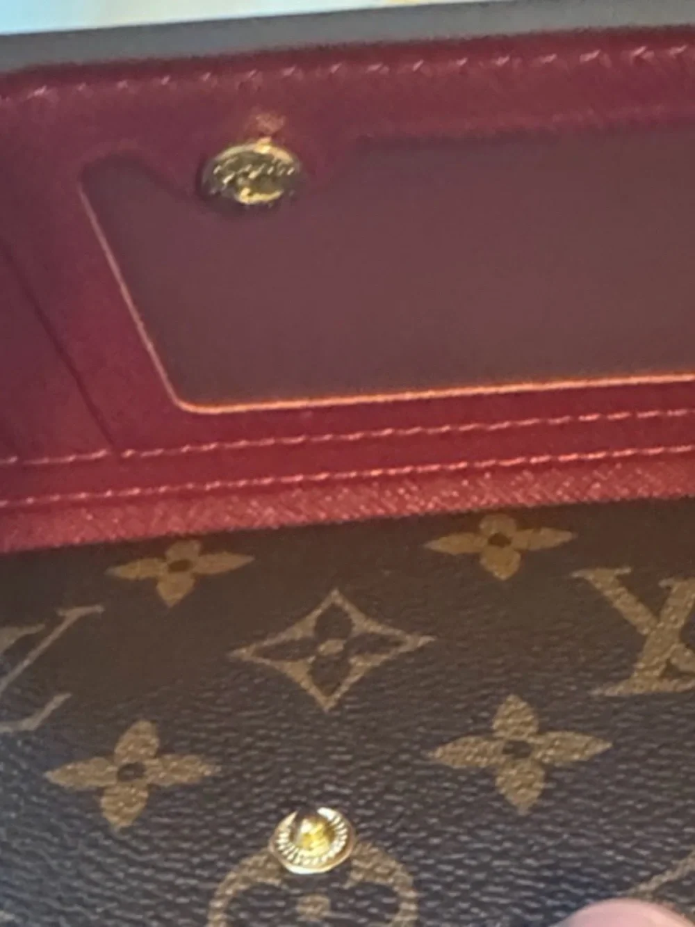 Louis Vuitton Brown Monogram Canvas Card Holder Wallet